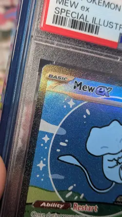 2024 POKEMON PAF EN-PALDEAN FATES SPECIAL ILLUSTRATION RARE #232 MEW EX PSA 10 - Image 4