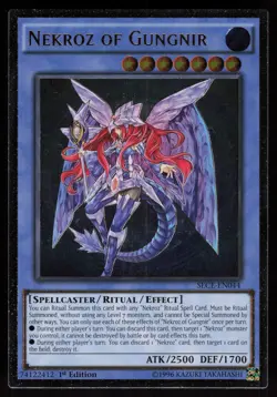 Nekroz of Gungnir SECE-EN044 Ultimate Rare 1st Edition Yu-Gi-Oh - Image 1