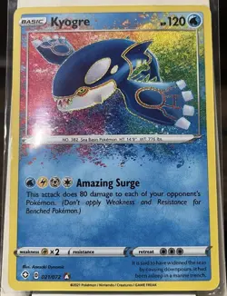 Pokemon TCG Kyogre Shining Fates 021/072 Holo Amazing Rare NM - Image 1