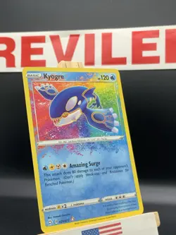Pokemon Kyogre 021/072 Amazing Rare Holo Pokemon TCG Shining Fates - NM - Image 5