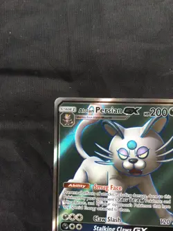 Pokemon: Cosmic Eclipse Ultra Rare Full Art: Alolan Persian GX 219/236 - Image 2