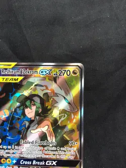 Pokemon: Cosmic Eclipse Ultra Rare Full Art: Reshiram & Zekrom GX 222/236 - Image 3