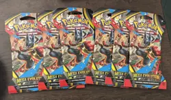 (Lot Of 6) Pokemon TCG Mega Evolution Sleeved Booster Packs Factory Sealed - Image 1
