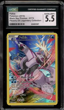 Pokemon Palkia Pikachu EX Legendary Coll. Black Star Full Art Promo XY75 CGC 5.5 - Image 1