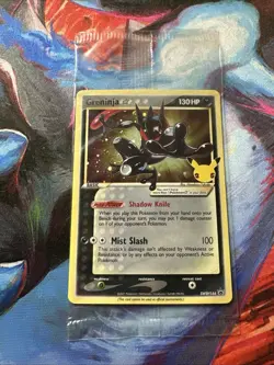 Sealed Greninja Gold Star Holo Promo Black Star SWSH144 Celebrations - Image 1