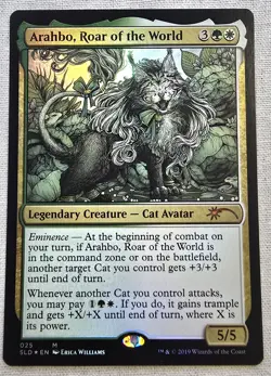FOIL Arahbo, Roar of the World - Secret Lair Drop (SLD) NM Cat OMG Kitties - Image 1
