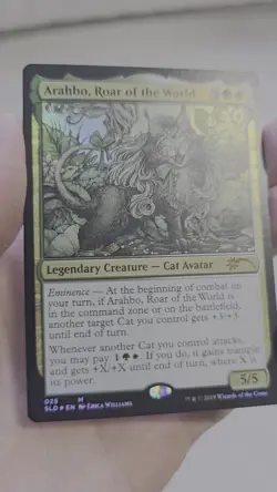 FOIL Arahbo, Roar of the World - Secret Lair Drop (SLD) NM Cat OMG Kitties - Image 2