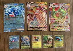 Lot Of 8 Pokemon Cards, 3 Oversized, 5 Standard - Image 1