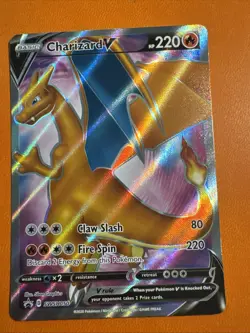 Pokemon TCG Charizard V SWSH050 Black Star Promo Full Art NM. FAST SHIPPING - Image 1
