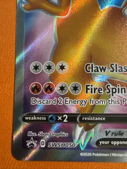 Pokemon TCG Charizard V SWSH050 Black Star Promo Full Art NM. FAST SHIPPING - Image 2