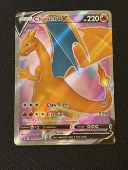Charizard V SWSH050 Pokemon TCG Black Star Promo Full Art Ultra Rare Near Mint - Image 1