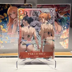 Nami & Nico Robin ONE PIECE Custom Sexy Goddess Waifu Anime Doujin Card - Image 1