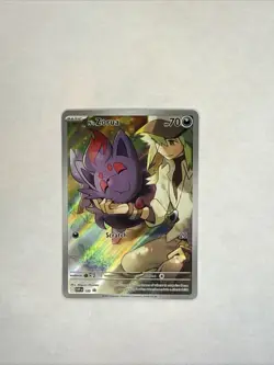 Pokemon TCG N's Zorua 189 Scarlet & Violet Promo Holo Card Journey Together - Image 1