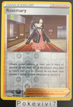 Carte Pokemon ROSEMARY 169/202 Holo REVERSE Epee et Bouclier 1 EB01 FR NEUF - Image 1