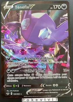 Carte Pokemon TENEFIX 120/202 Ultra Rare V Epee et Bouclier 1 EB01 FR NEUF - Image 1