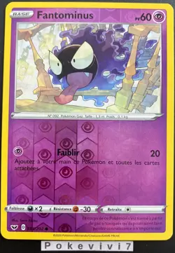 Carte Pokemon FANTOMINUS 083/202 REVERSE Epee et Bouclier 1EB01 FR NEUF - Image 1