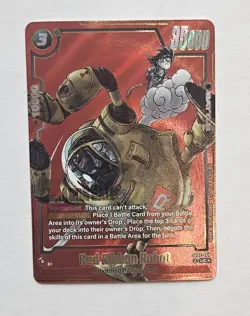 Red Ribbon Robot SB02-060 Alternate Art Manga Booster 02 Dragon Ball Card Englis - Image 1