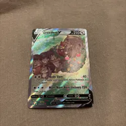 Pokemon TCG Greedent v Full Art Ultra Rare Alternate Card Fusion Strike 257/264 - Image 1