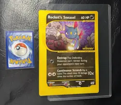 2002 ROCKETS SNEASEL 5 Pokemon BEST OF WINNER PROMO JUMBO VINTAGE CARD NINTENDO - Image 1