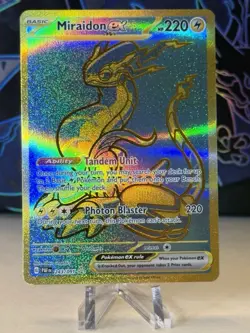 Pokemon TCG Miraidon ex SV: Paldean Fates 243/091 Holo Hyper Rare Card - Image 1