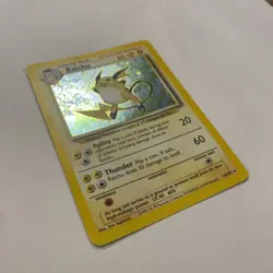 Raichu Holo Swirl 16/130 1999 Base Set 2 Vintage Pokemon Card WOTC - Image 3