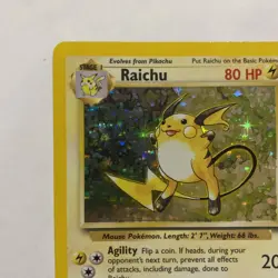 Raichu Holo Swirl 16/130 1999 Base Set 2 Vintage Pokemon Card WOTC - Image 4