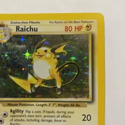 Raichu Holo Swirl 16/130 1999 Base Set 2 Vintage Pokemon Card WOTC - Image 5