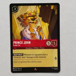 Prince John 146/204 Disney Lorcana Reign of Jafar Regular Rare Card NM - Image 1