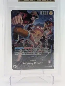 Monkey.D.Luffy (PSA Magazine) OP05-060 One Piece Promotion Cards Foil BGS 9.5 - Image 2