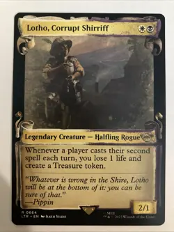 MTG SHOWCASE SCROLLS Lotho, Corrupt Shirriff 664 Lord of the Rings NM LTR - Image 1