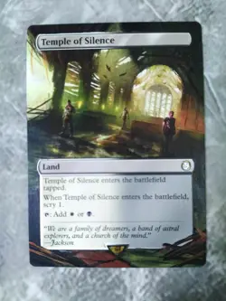 Temple of Silence MTG Fallout Hand Painted Borderless Extended Full Altered Art - Image 2