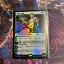 Tyvar Kell Kaldheim KHM 198 Foil Planeswalker Elf Elves Green Black - Image 1