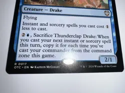 Thunderclap Drake Commander: Outlaws of Thunder Junction Regular - Image 3