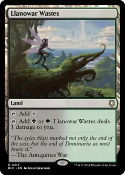 MTG Llanowar Wastes [Bloomburrow Commander] Near Mint Magic - Image 1