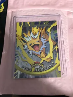 2000 Topps Pokemon Series 3 #135 Jolteon TV Animation Edition Blue Vintage - Image 1