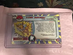 2000 Topps Pokemon Series 3 #135 Jolteon TV Animation Edition Blue Vintage - Image 2