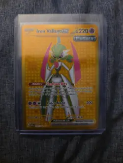 Pokemon TCG Iron Valiant EX Hyper Rare Card 261/182 Sv04: Paradox Rift - Image 1