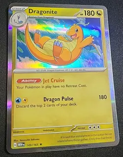 Dragonite 151 Holo Pokemon TCG 149/165 Scarlet & Violet Rare Mint - Image 1