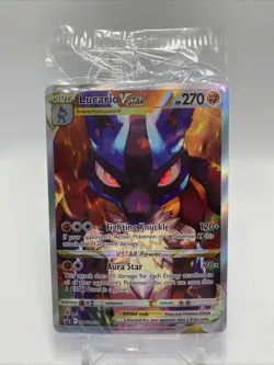 Pokemon Lucario VSTAR SWSH291 Crown Zenith ETB Black Star Promo Holo SEALED - Image 1