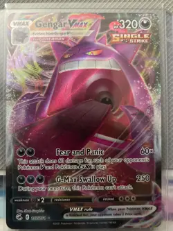 Pokemon Gengar VMAX Full Art Ultra Rare Single Strike 157/264 Fusion Strike Holo - Image 1