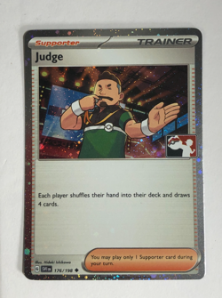 Pokemon TCG Prize Pack Scarlet & Violet Holographic Judge 176/198 Near Mint - Image 1