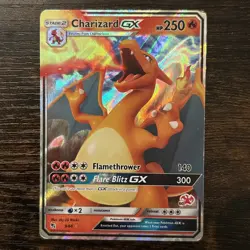 Charizard GX 9/68 2019 Pokemon Sun & Moon Hidden Fates TCG NM - Image 1