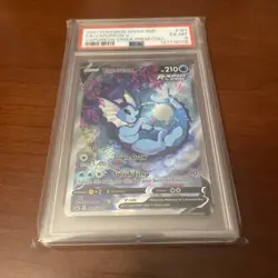 2021 Pokemon SWSH Vaporeon V #181 Full Art VMAX Premium Collection PSA 6 - Image 1