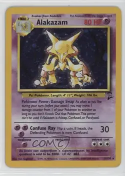 Alakazam Holo Pokemon Base Set 2 #1 2000 - Image 1