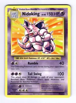 Nidoking XY - Evolutions #45 (2016) non-holo NM Pokemon - Image 1
