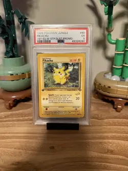 Pokemon 1999 Jungle 1st Edition Pikachu Wizard W Stamp Duelist Promo PSA 5 EX - Image 1