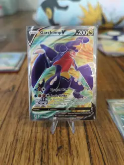 Pokemon TCG Garchomp V Sword & Shield Mfg-Astral Radiance 178/189 Holo Full Art - Image 1