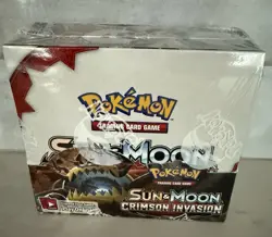 Pokemon TCG Sun & Moon Crimson Invasion Booster Box Factory Sealed! 820650812491 - Image 2