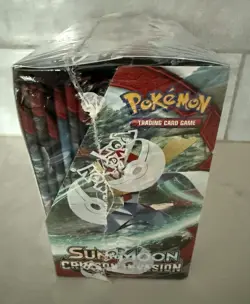 Pokemon TCG Sun & Moon Crimson Invasion Booster Box Factory Sealed! 820650812491 - Image 3