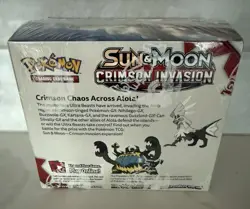 Pokemon TCG Sun & Moon Crimson Invasion Booster Box Factory Sealed! 820650812491 - Image 4